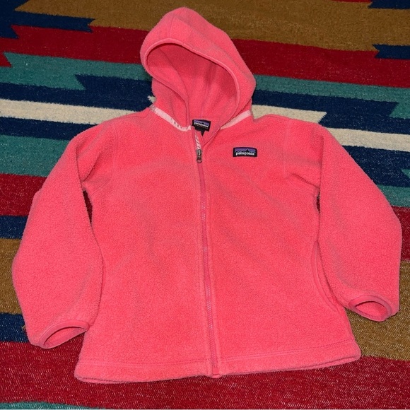 Patagonia Other - Patagonia Kids Pink Fleece Hoodie 4T